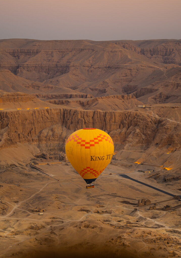Private hot air balloon ride over the Valley of the Kings in Luxor.